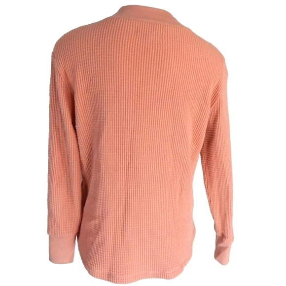 Madewell Waffle Knit Mock Neck Sweatshirt Tee - Picture 3 of 3